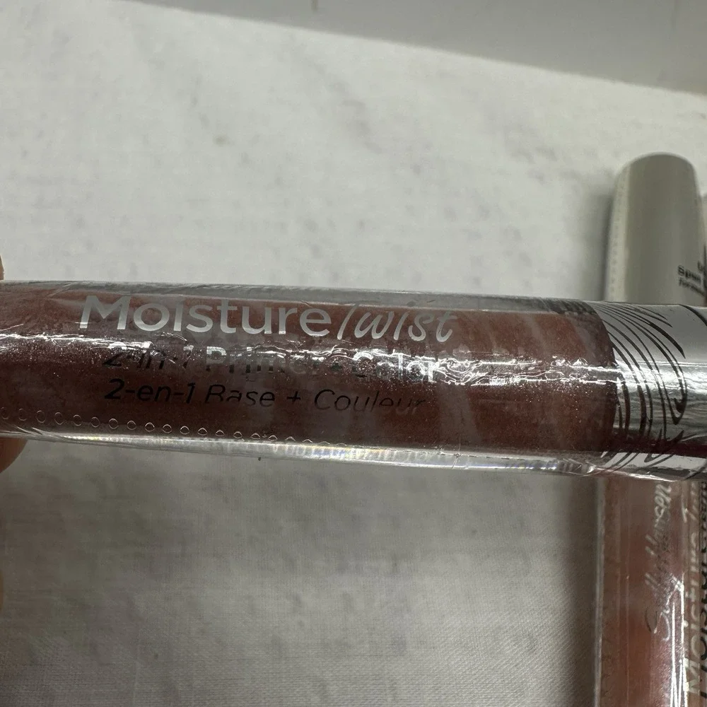 Lot Of 3 Sally Hansen Moisture Twist Lip Gloss & Color Fast Tint + Moisture Balm